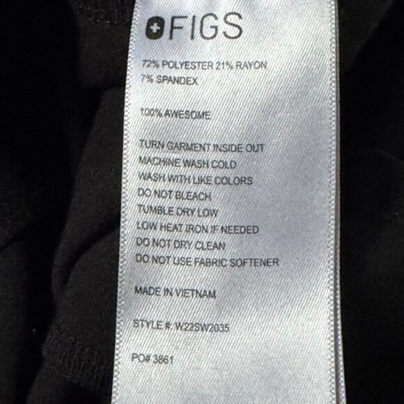 Figs Womens S Black Rafaella One Piece Cargo Jumpsuit Scrubs Medical Front Zip - Picture 5 of 9